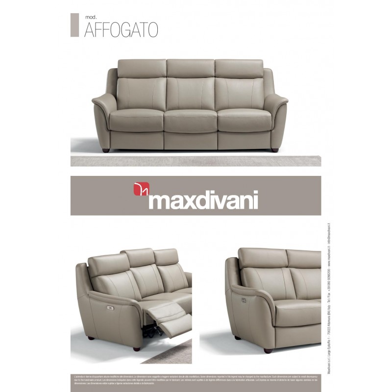 Affogato Leather Reclining Sofa Group