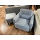 AMOS CLEARANCE SOFA CHAIR & OTTOMAN