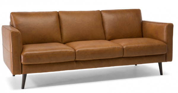 LIVING DIVANI レザー製ソファ ハイバックで体をしっかりと支えるレザーテックスソファ「イゾラ