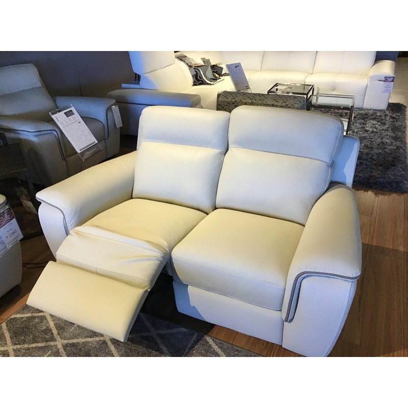 Berny Leather Reclining Loveseat