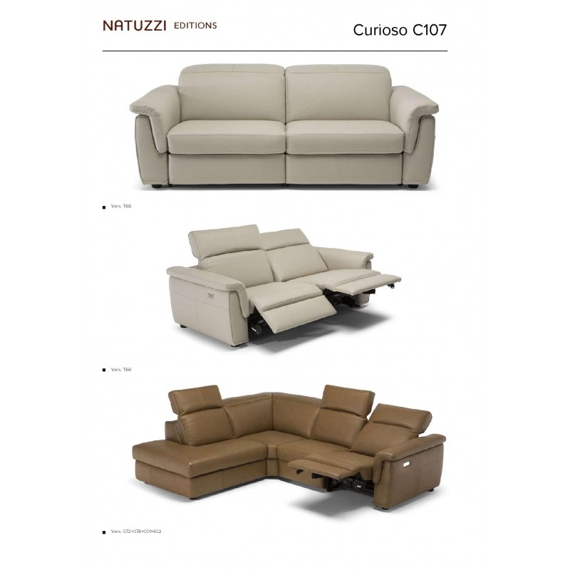 C107-T66 Curioso Reclining Sofa