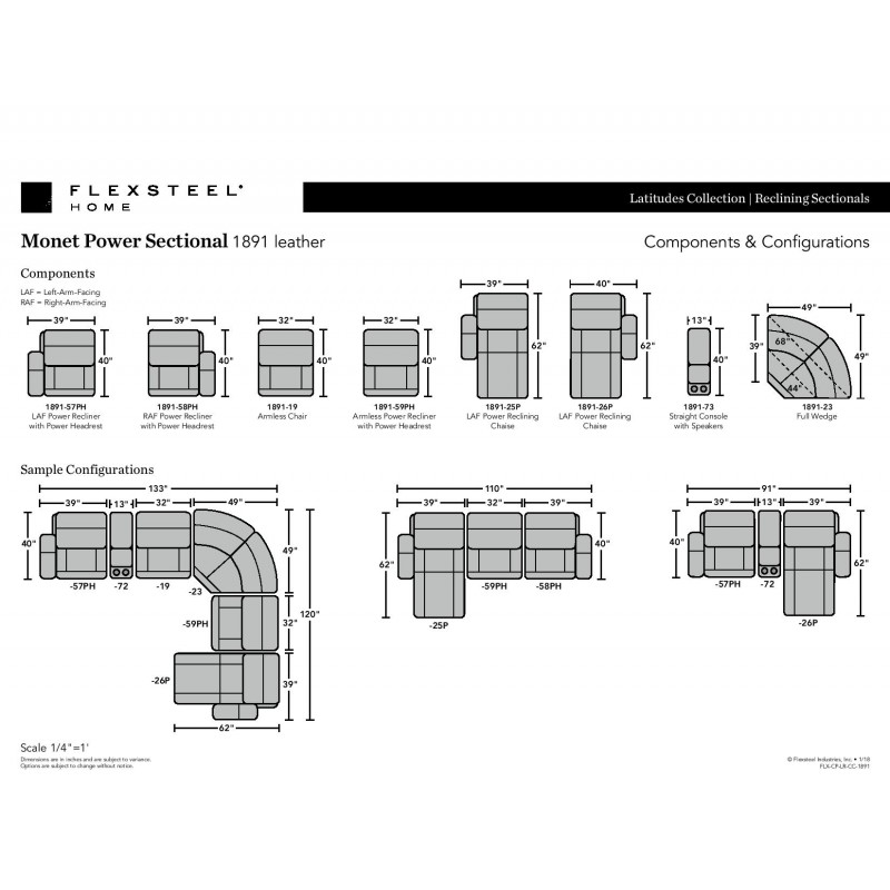 Monet Reclining Sectional Monet Reclining Sectional